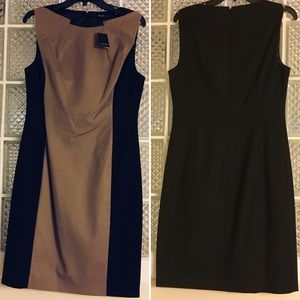 NWT Tahari Black/Taupe Dress Size 10